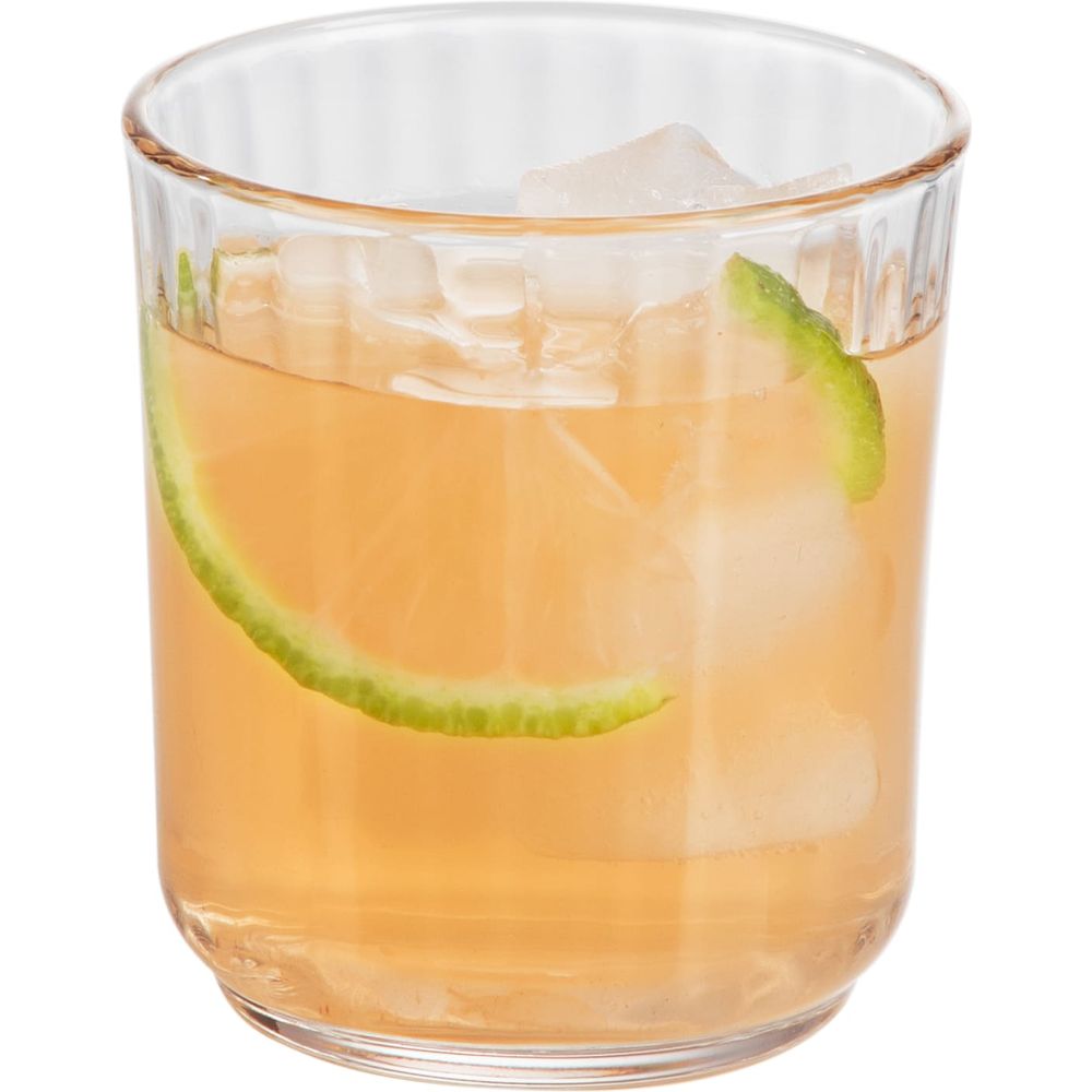 Libbey Paneled Double Old Fashioned Rocks Glasses, 11.2-ounce, Set of 6