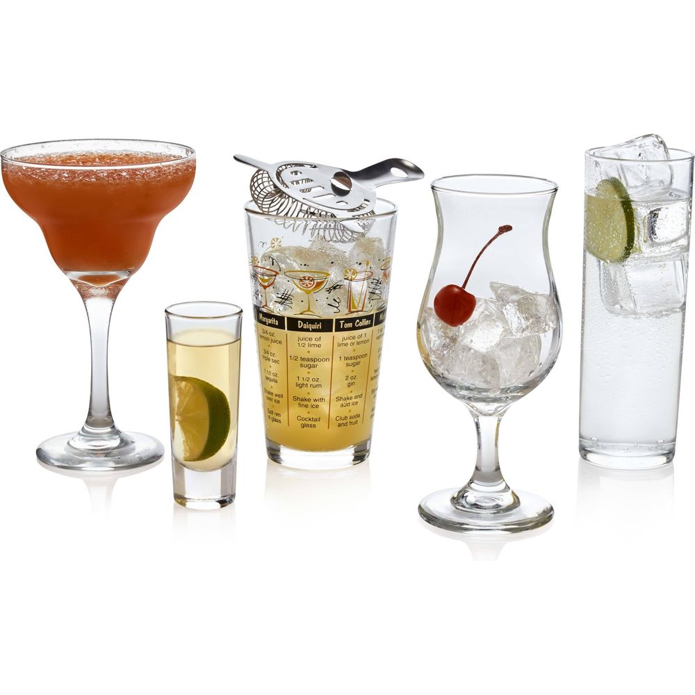 Libbey Mixologist 18-Piece Bar in a Box Cocktail Set