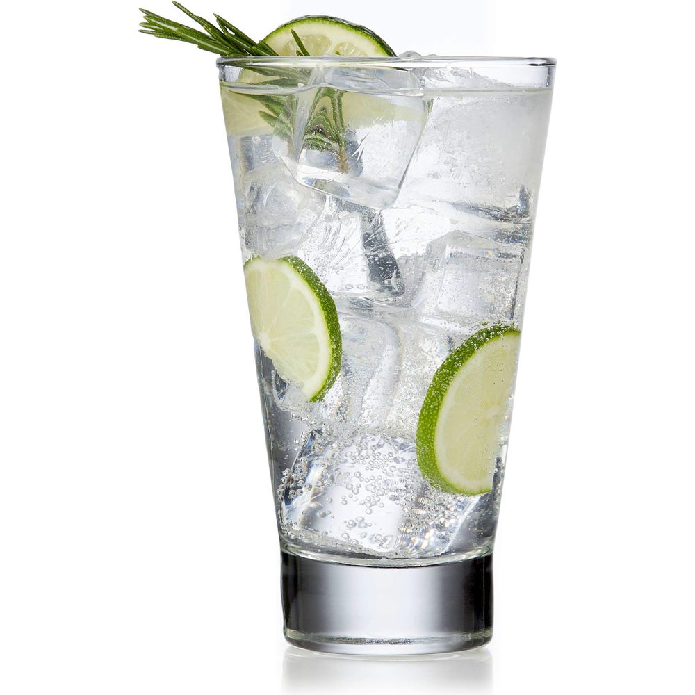 Libbey Modern Bar Essentials Hi-Ball Glasses, 12-ounce, Set of 6