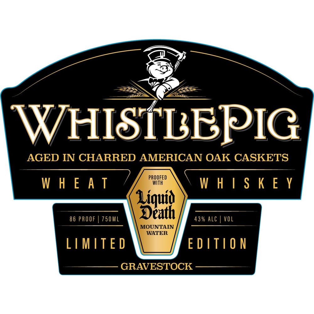 WhistlePig x Liquid Death Gravestock Wheat Whiskey Limited Edition