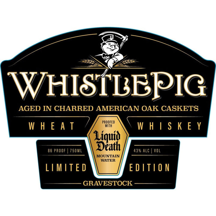 WhistlePig x Liquid Death Gravestock Wheat Whiskey Limited Edition