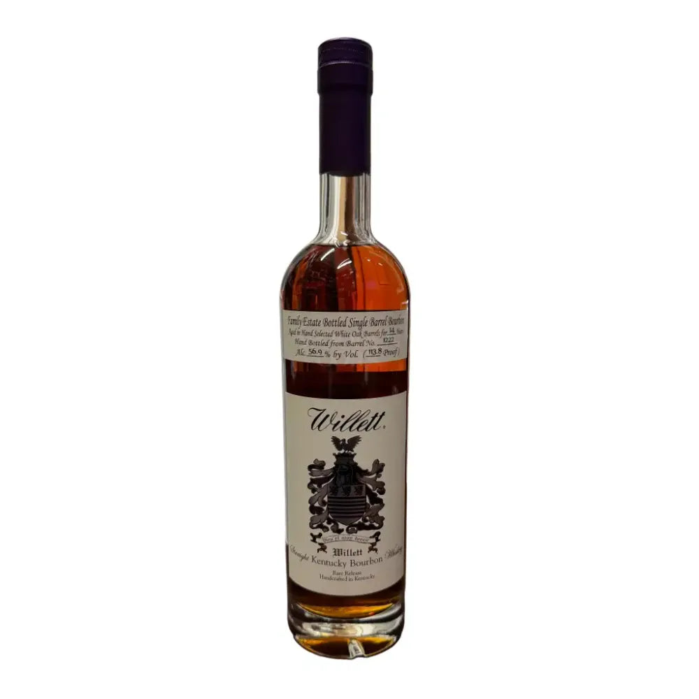 Willett Single Barrel Bourbon 14 Year Old Barrel #1222 113.8 Proof - Sourced Distillate Wooden Cork Selection Bourbon