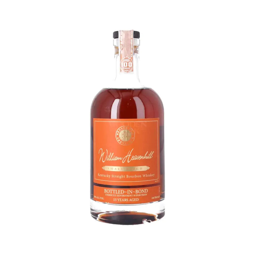 William Heavenhill 13 Year Bottled in Bond Orange Label Bourbon
