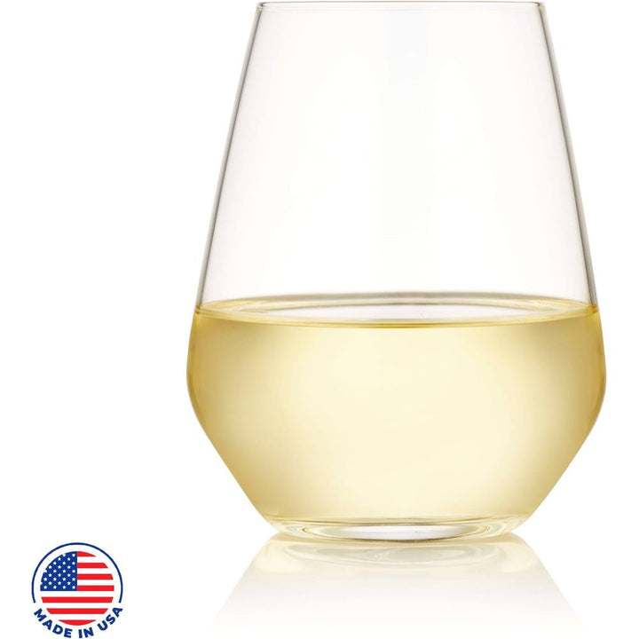 Libbey Signature Greenwich Stemless Wine Gift Set of 4, 18-ounce