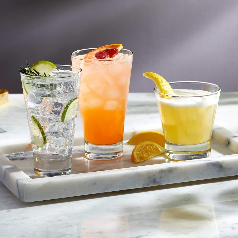 Libbey Modern Bar Essentials Hi-Ball Glasses, 12-ounce, Set of 6