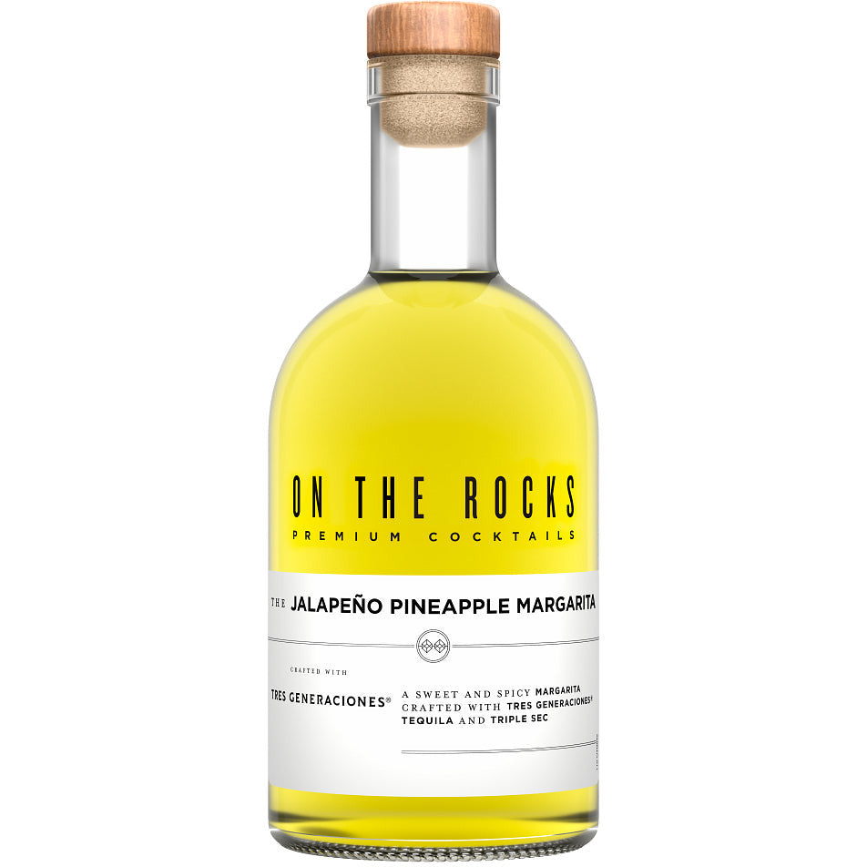 On The Rocks Tres Generaciones Jalapeno Pineapple Margarita Ready to Drink Cocktail 375 ml