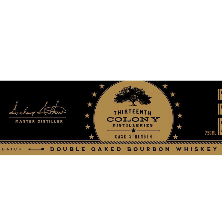 Thirteenth Colony Cask Strength Double Oaked Bourbon - Available at Wooden Cork