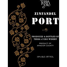 Terra D'Oro Amador County Zinfandel Port 750ml - Available at Wooden Cork