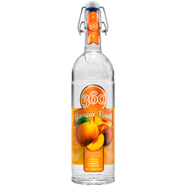 360 Vodka Georgia Peach Flavored Vodka - Available at Wooden Cork