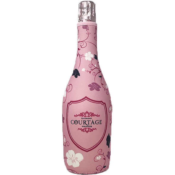 Le Grand Courtage Rose 750ml Neoprene Sleeve - Available at Wooden Cork