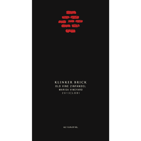 Klinker Brick Old Vine Lodi Marisa Vineyard Zinfandel 750ml