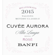 Castello Banfi Alta Langa Extra Brut Cuvée Aurora Talento Metodo Classico Millesimato Rosé - Available at Wooden Cork