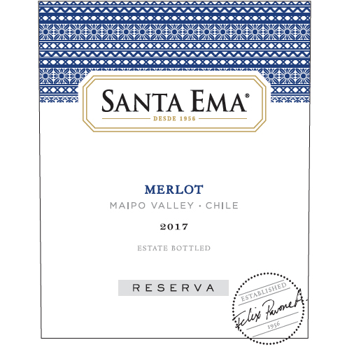 Santa Ema Maipo Valley Reserve Merlot 750ml - Available at Wooden Cork