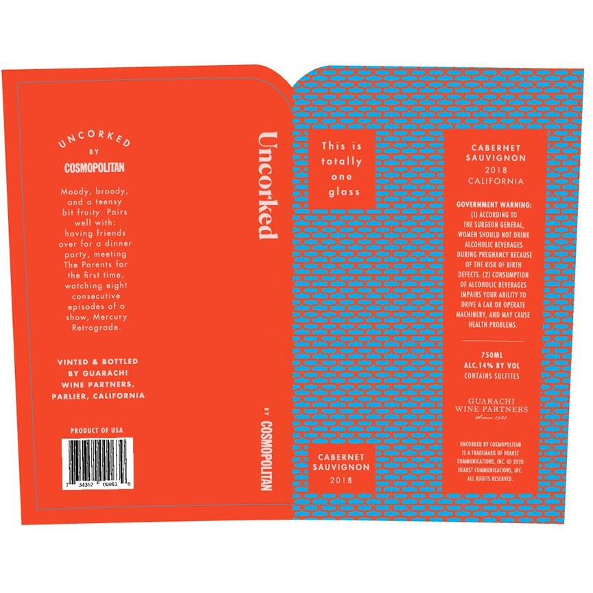 Uncorked by Cosmpolitan California Cabernet Sauvignon 750ml - Available at Wooden Cork