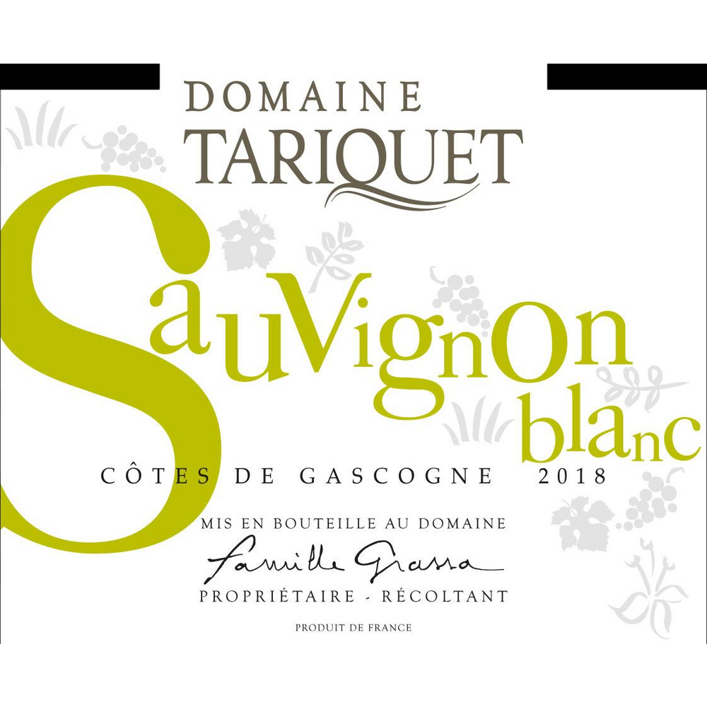 Domaine Tariquet Cotes De Cascogne IGP Sauvignon Blanc 750ml - Available at Wooden Cork