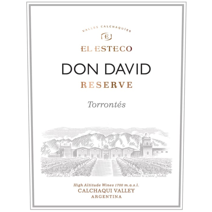 El Esteco Don David Reserve Cafayette Calchaqui Valley Torrontes 750ml - Available at Wooden Cork