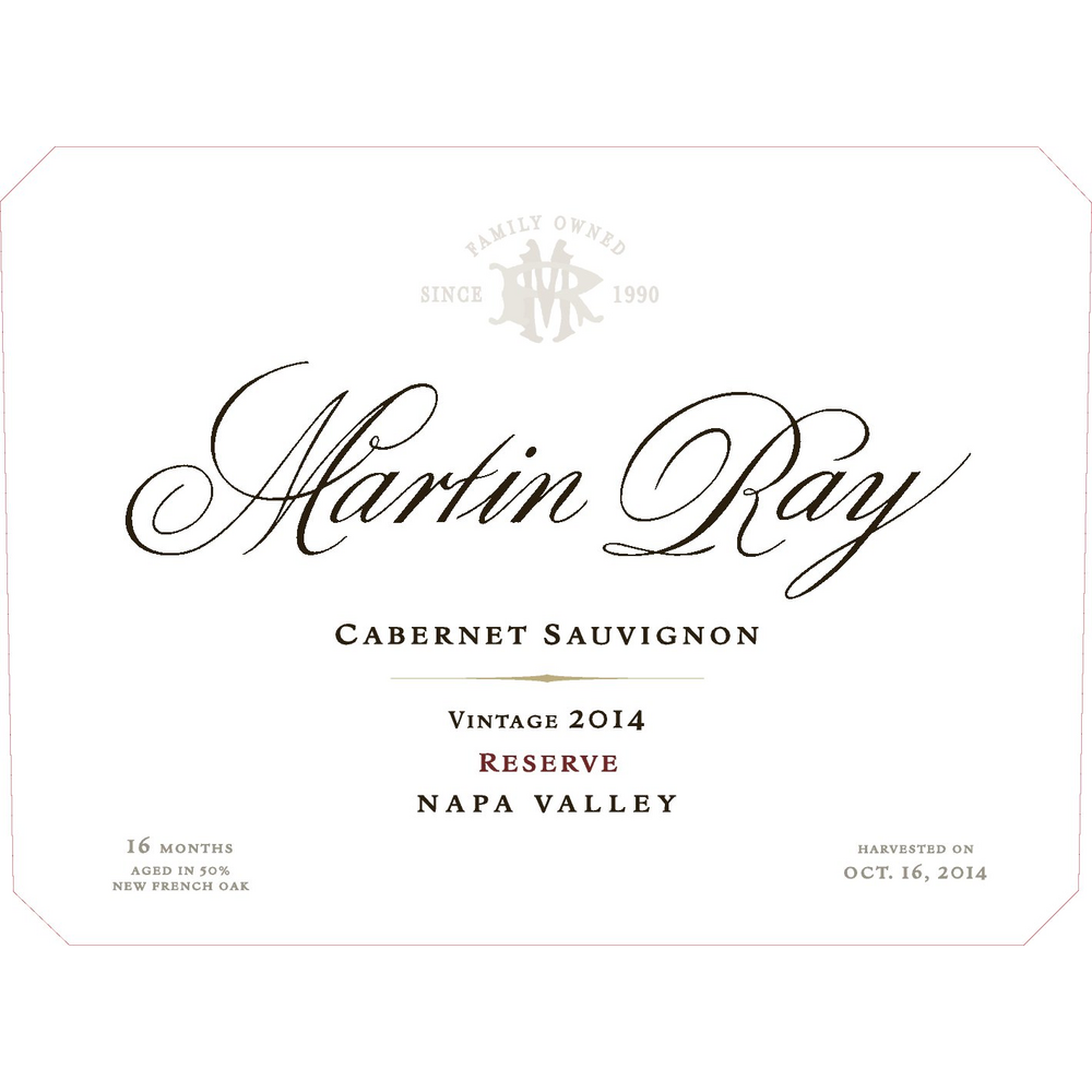 Martin Ray Napa Valley Cabernet Sauvignon 750ml - Available at Wooden Cork