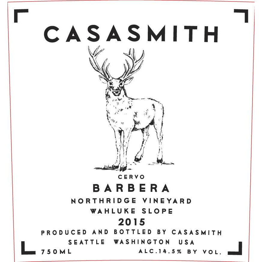 Casa Smith Wahluke Slope Cervo Barbera 750ml - Available at Wooden Cork