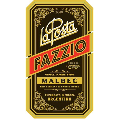 La Posta Argentina Fazzio Vineyard Malbec 750ml - Available at Wooden Cork