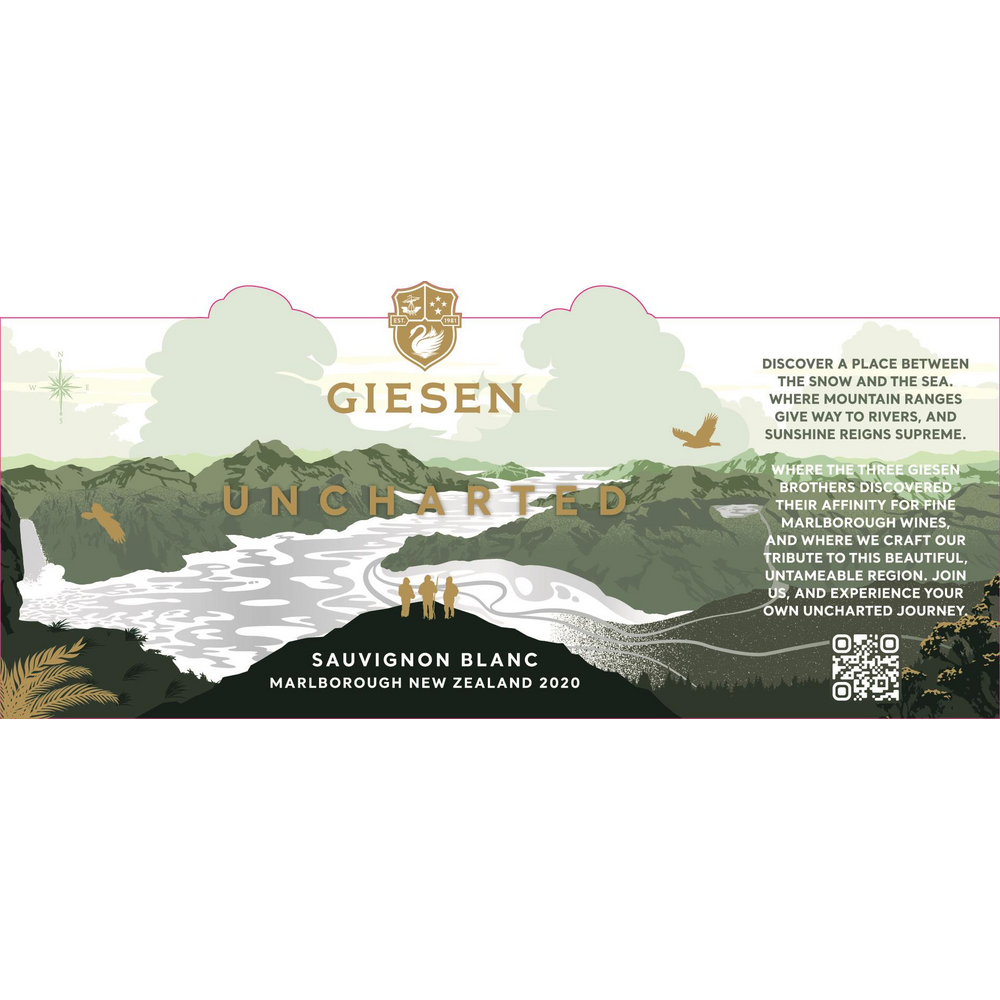 Giesen Uncharted Marlborough Sauvignon Blanc 750ml - Available at Wooden Cork