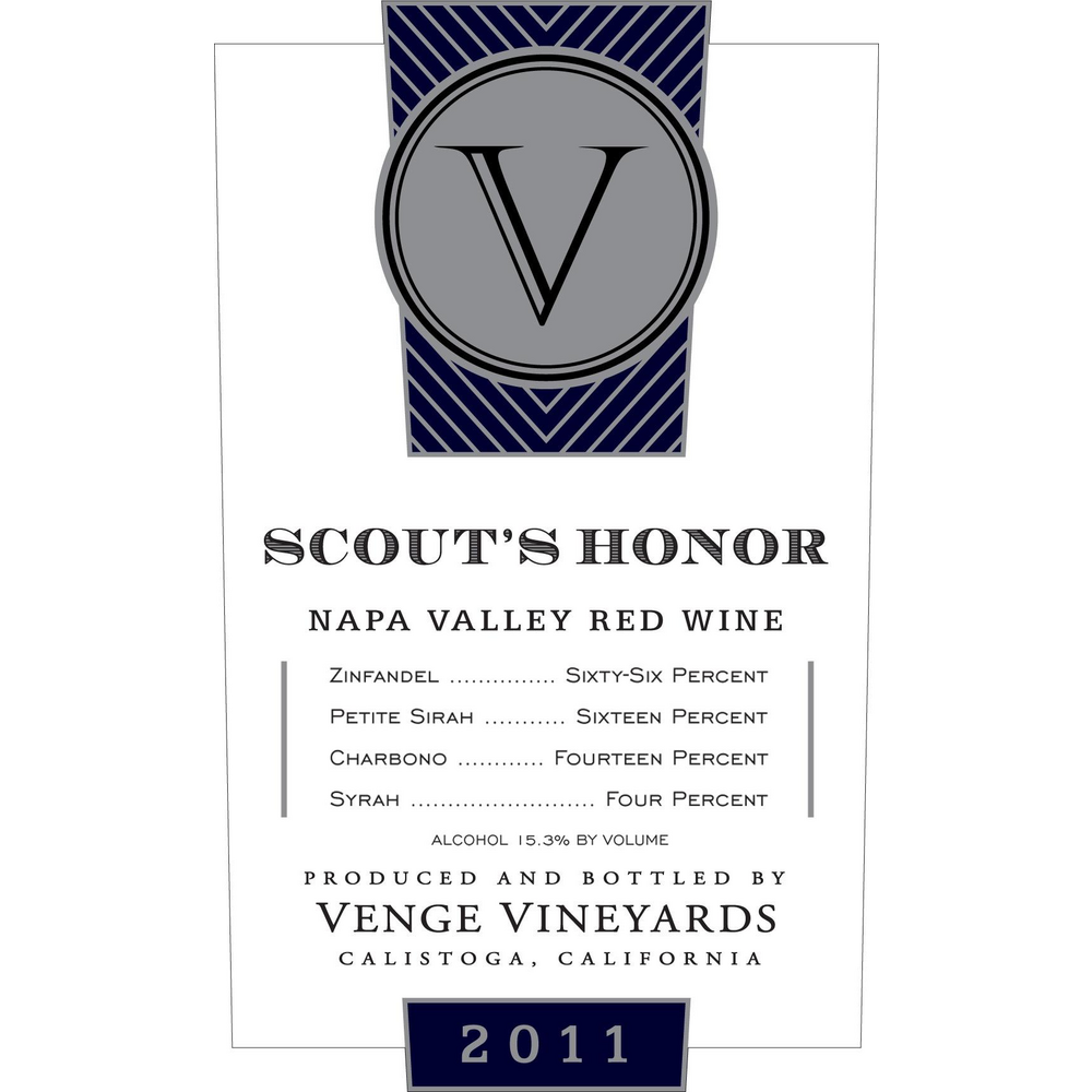 Venge Vineyards Scout's Honor Napa Valley Red Blend 750ml - Available at Wooden Cork