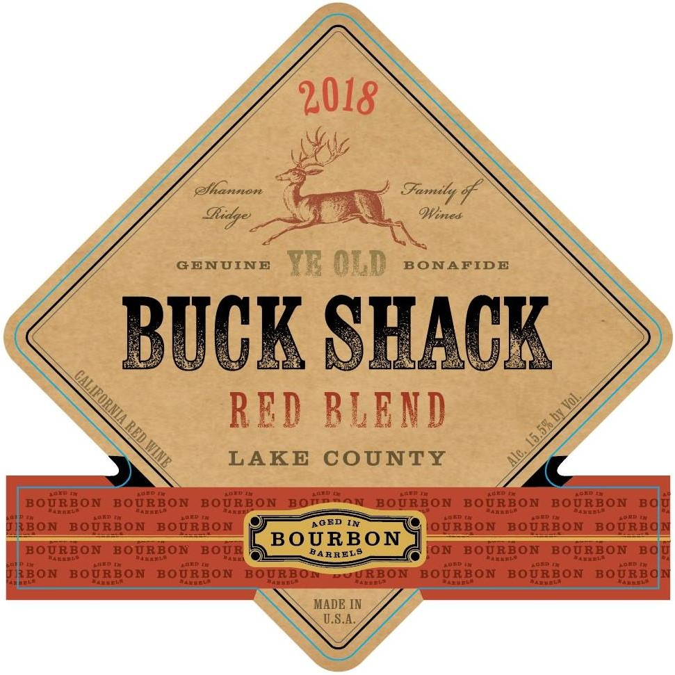 Buck Shack Lil' Fatty Lake County Bourbon Barrel Red Blend 750ml - Available at Wooden Cork