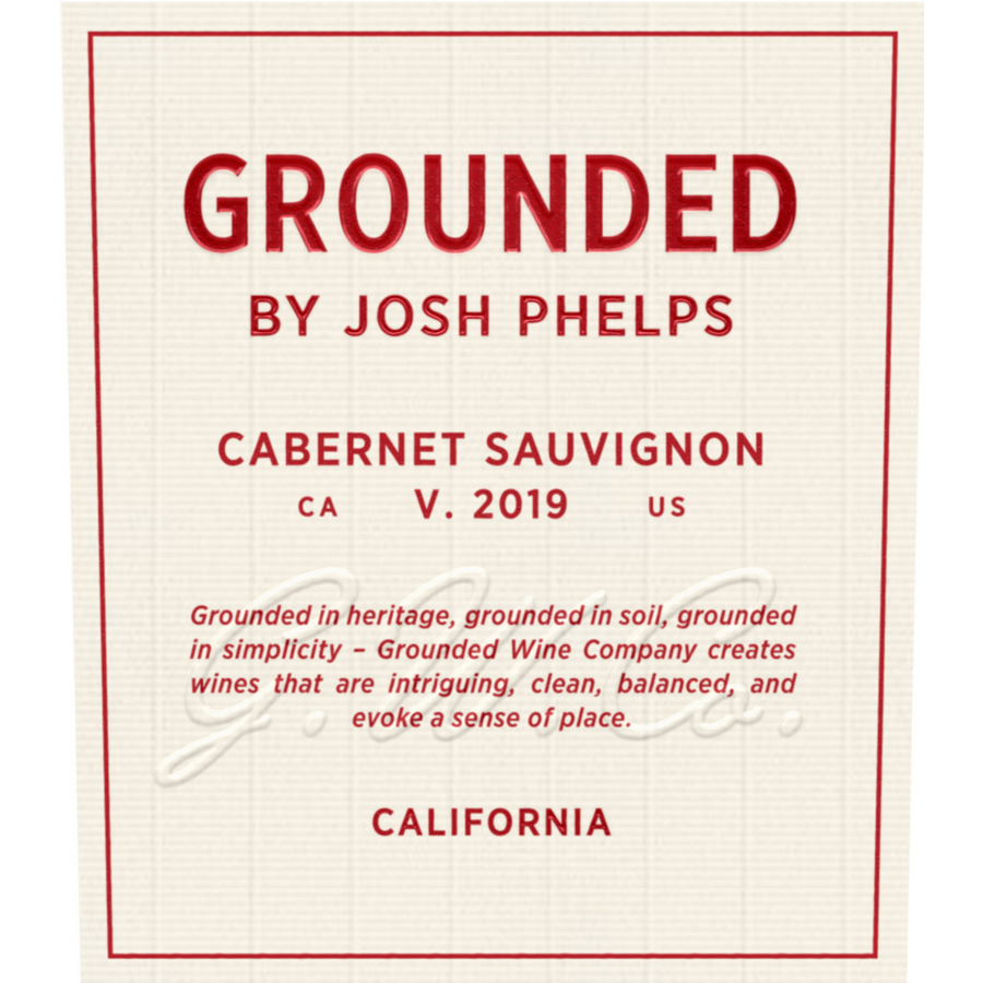 Grounded by Josh Phelps California Cabernet Sauvignon 750ml - Available at Wooden Cork