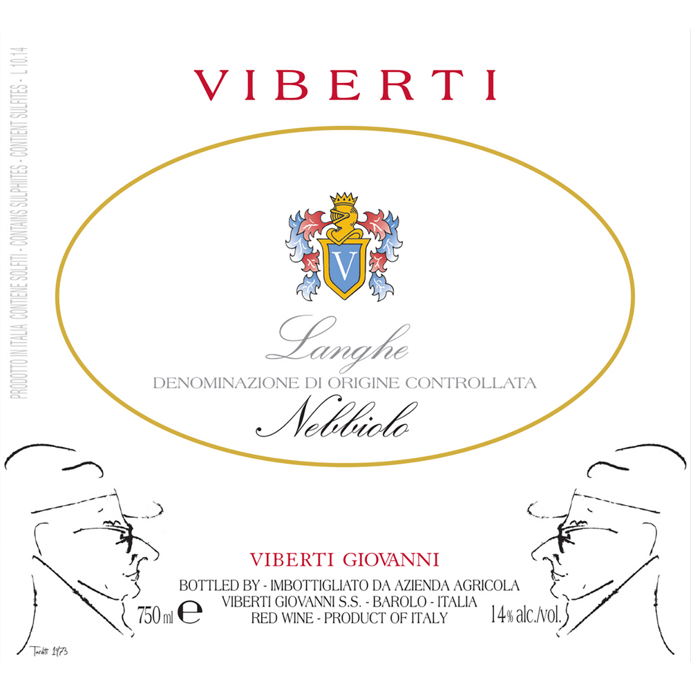 Viberti Langhe DOC Nebbiolo 750ml - Available at Wooden Cork