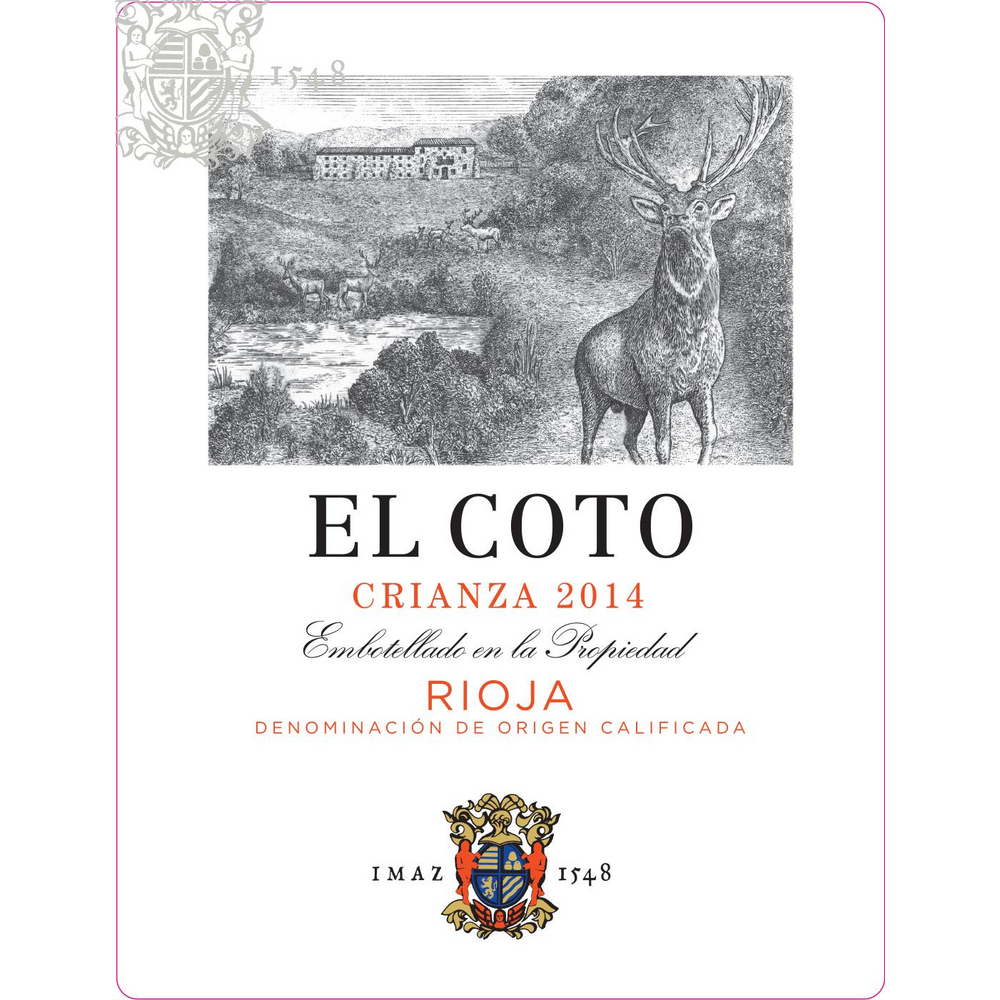 El Coto Crianza Rioja Tempranillo 750ml - Available at Wooden Cork