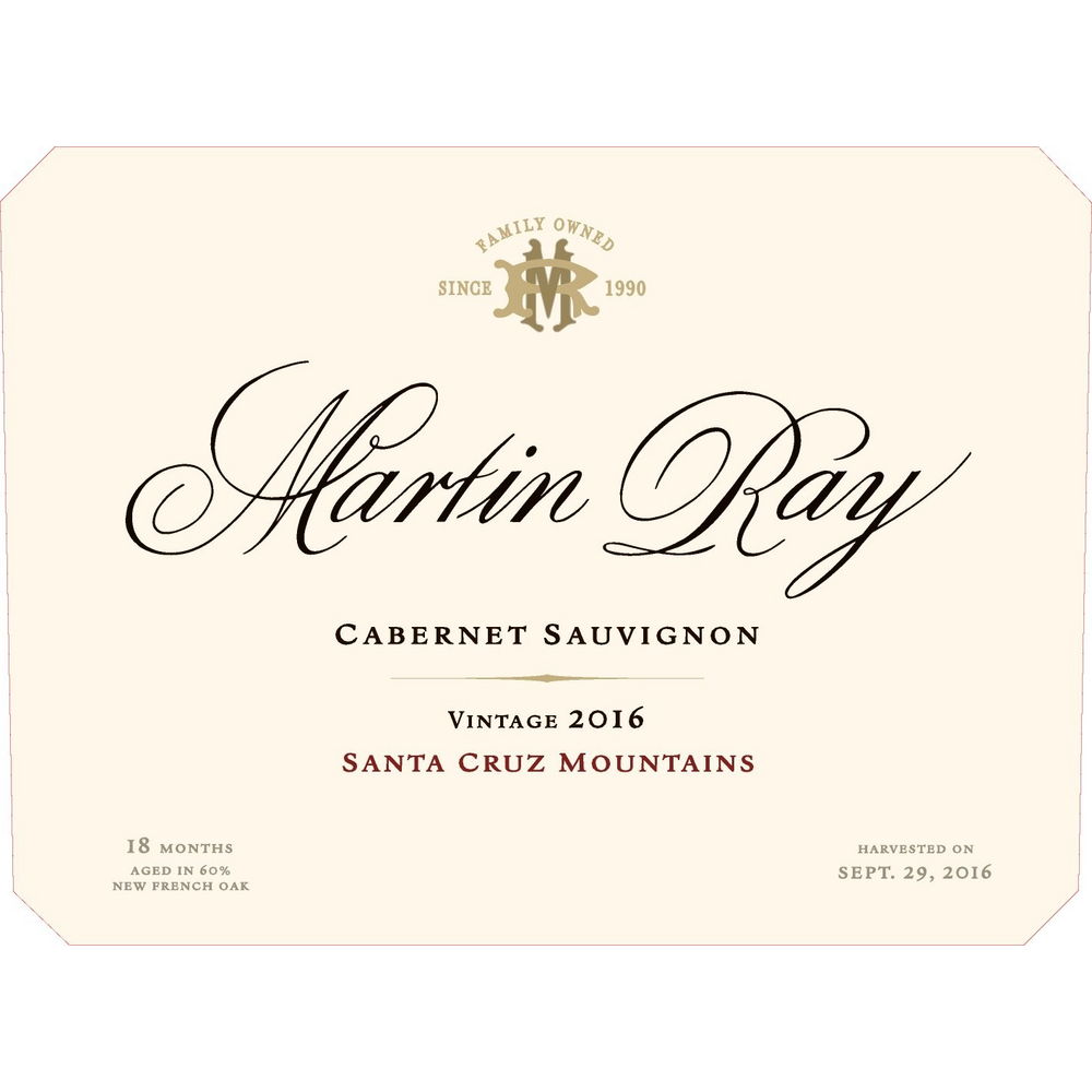 Martin Ray Santa Cruz Mountains Cabernet Sauvignon 750ml - Available at Wooden Cork