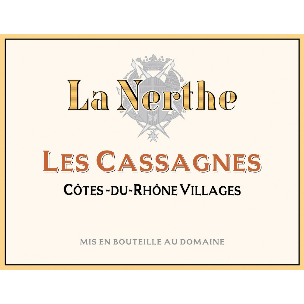 Chateau La Nerthe Les Cassagnes Cotes Du Rhone Villages Red Blend 750ml - Available at Wooden Cork