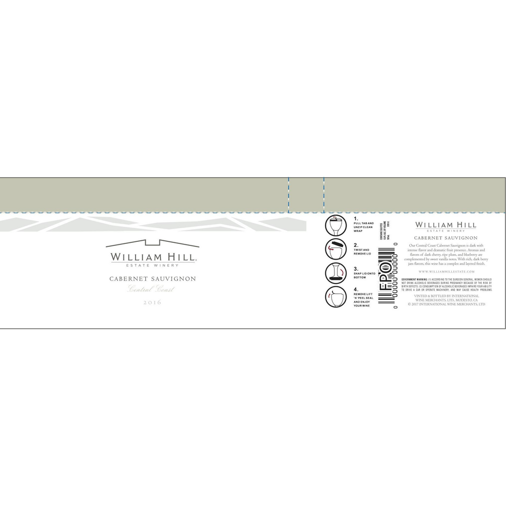 William Hill Estate Winery Central Coast Cabernet Sauvignon 750ml - Available at Wooden Cork
