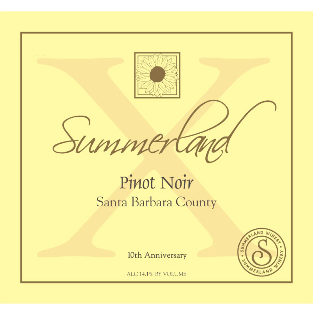 Summerland Central Coast Pinot Noir 750ml - Available at Wooden Cork