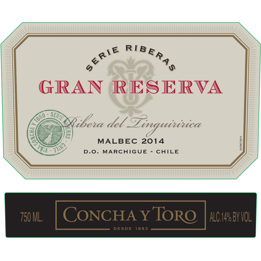Gran Reserva Chile Malbec 750ml - Available at Wooden Cork
