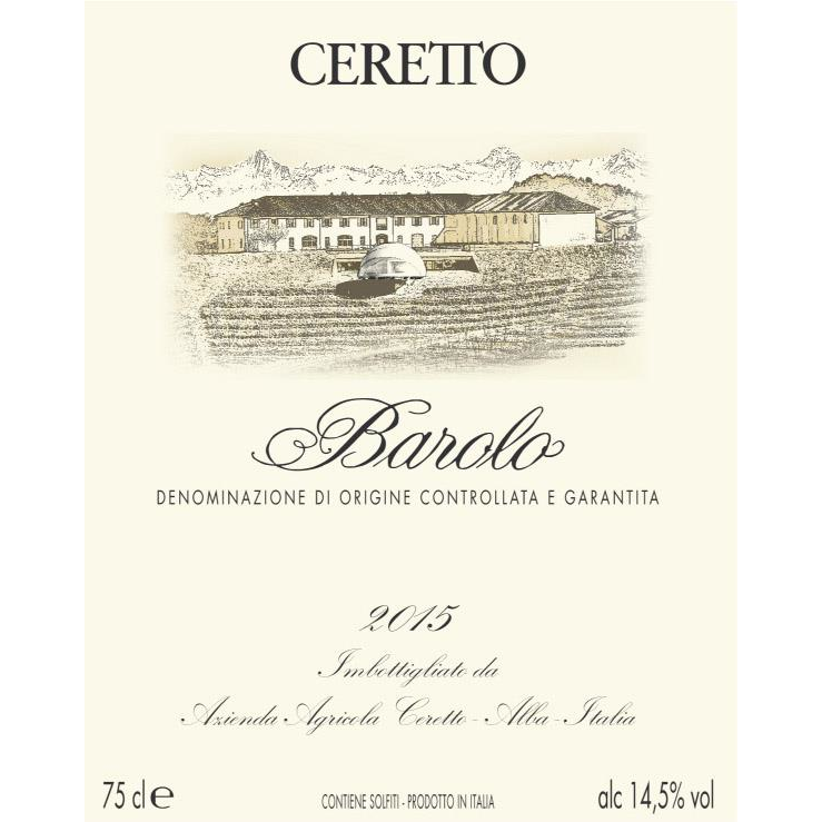 Ceretto Barolo DOCG Nebbiolo 750ml - Available at Wooden Cork