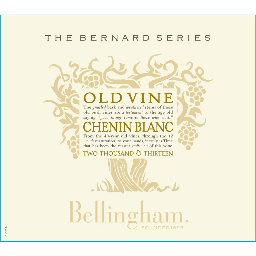 Bellingham The Bernard Series Coastal Region Old Vine Chenin Blanc 750ml - Available at Wooden Cork