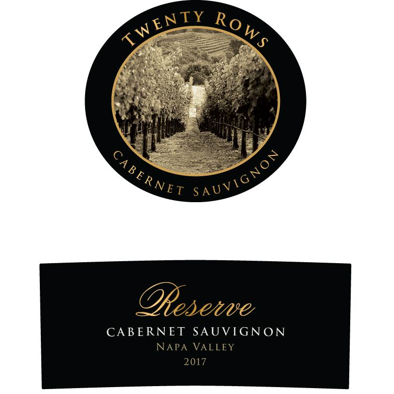 Twenty Rows Napa Valley Reserve Cabernet Sauvignon 750ml - Available at Wooden Cork