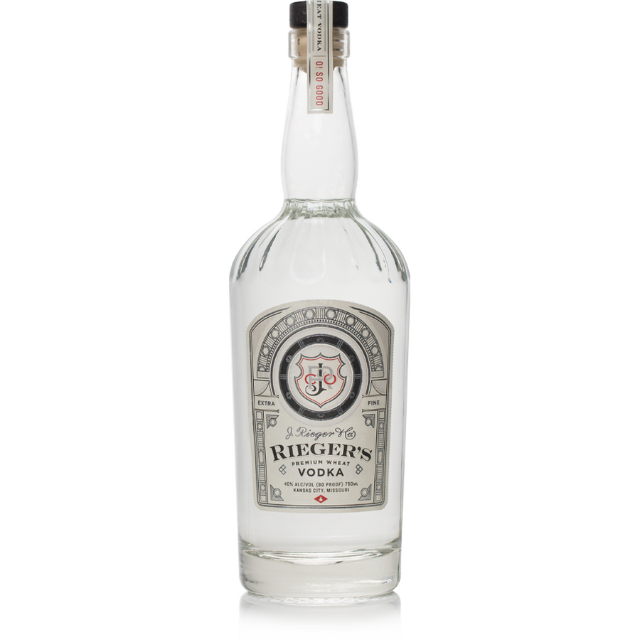 Rieger's Premium Wheat Vodka - Available at Wooden Cork