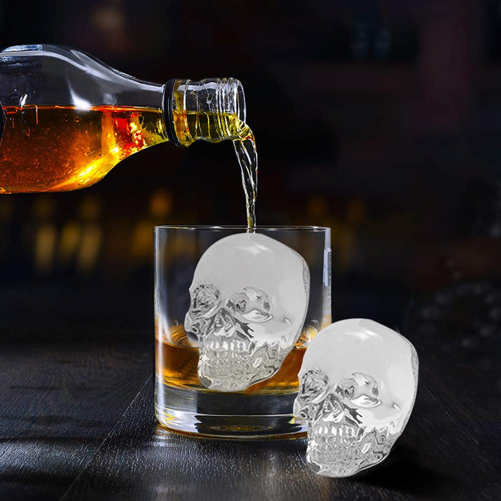 Skull Ice Molds for Whiskey - Available at Wooden Cork