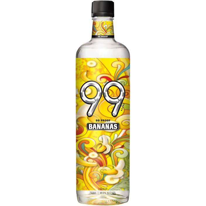 99 Brand Banana Schnapps 750ml - Available at Wooden Cork