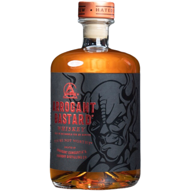 Arrogant Bastard Whiskey - Available at Wooden Cork