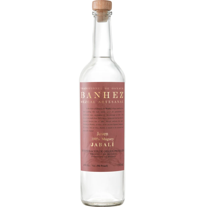 Banhez Jabali Joven Mezcal Artesanal 100% Maguey - Available at Wooden Cork
