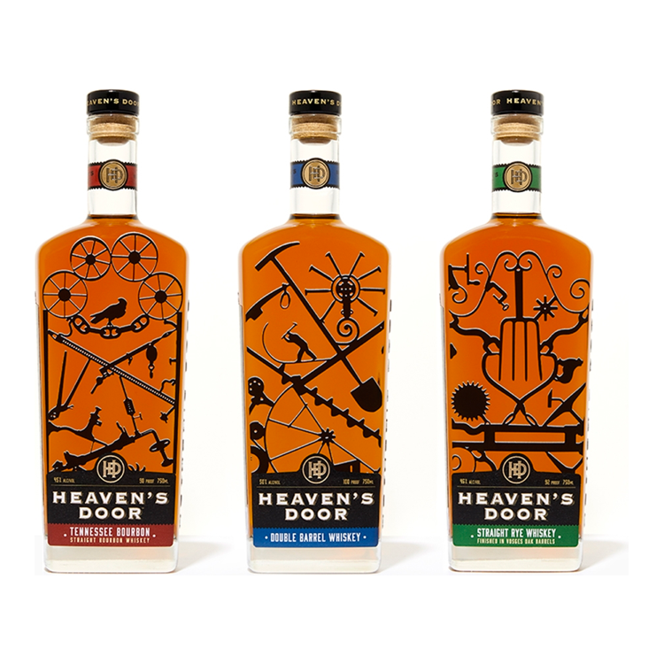 Bob Dylan's Heaven's Door Whiskey Set 3 Pack - Available at Wooden Cork