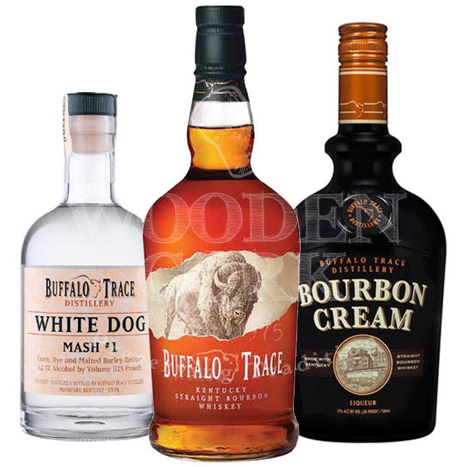 Buy Buffalo Trace Bourbon & Bourbon Cream Liqueur & White Dog Mash #1  Bundle