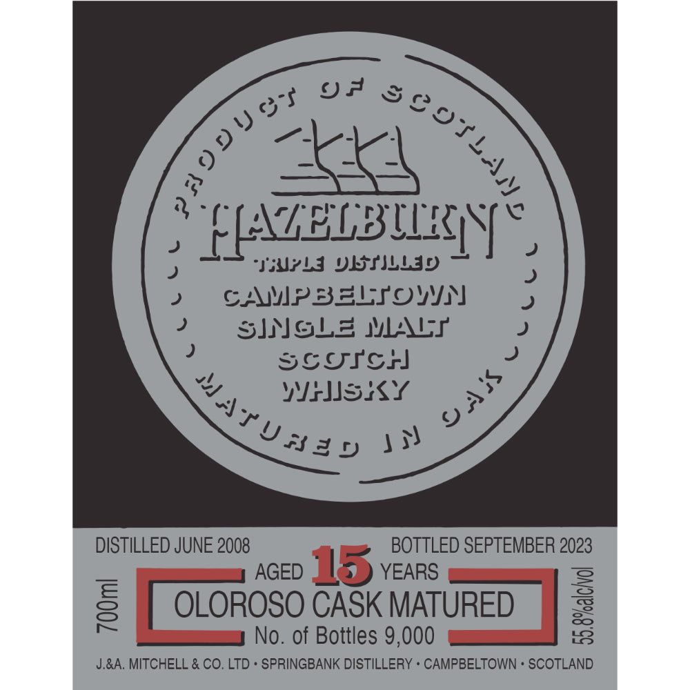 Hazelburn 15 Year Old Oloroso Cask Matured 2023