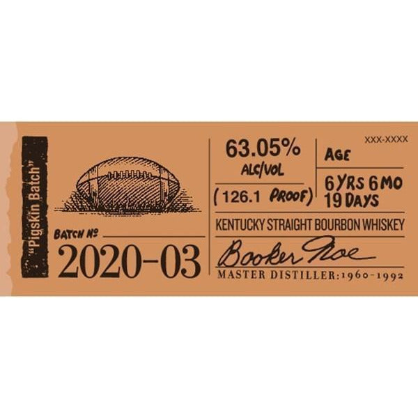 Booker's Bourbon Batch 2020-03 "Pigskin Batch" - Available at Wooden Cork