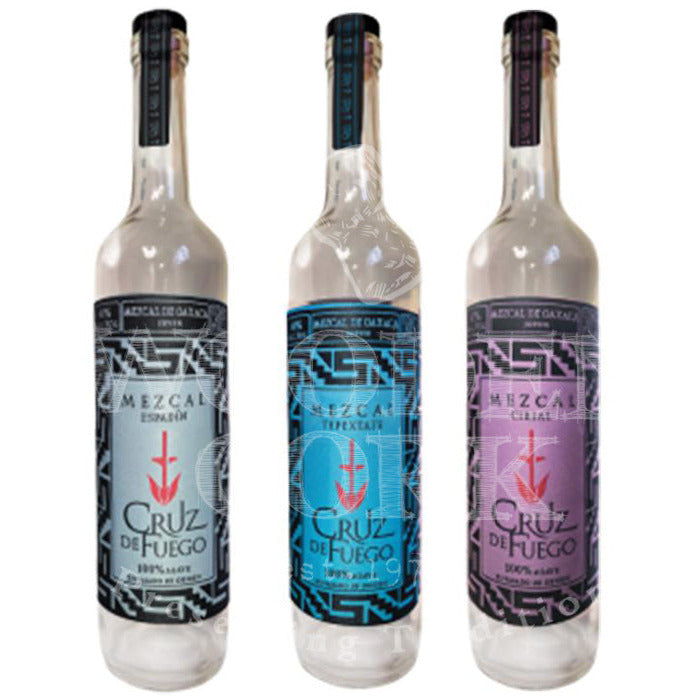 Cruz De Fuego Espadin & Cirial & Tepextate Mezcal Bundle - Available at Wooden Cork