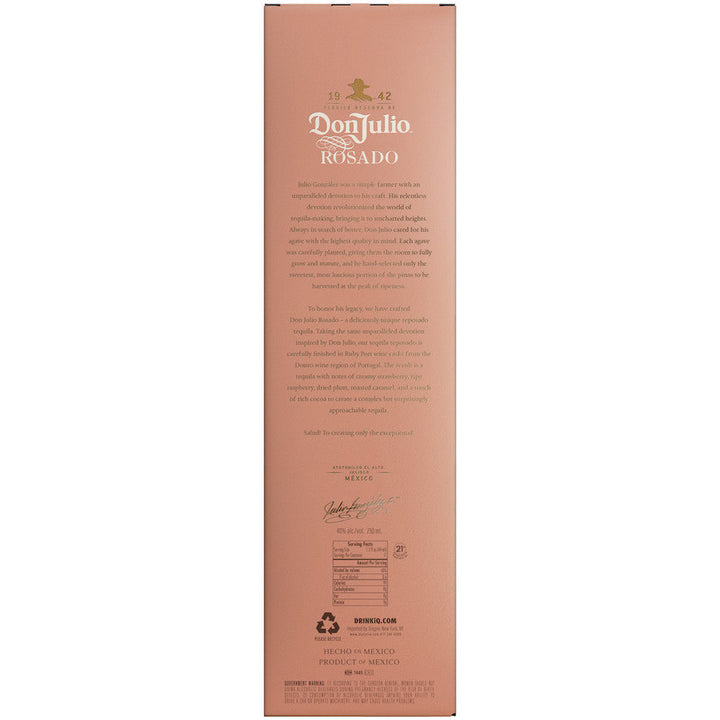 Don Julio Rosado 750ml - Available at Wooden Cork