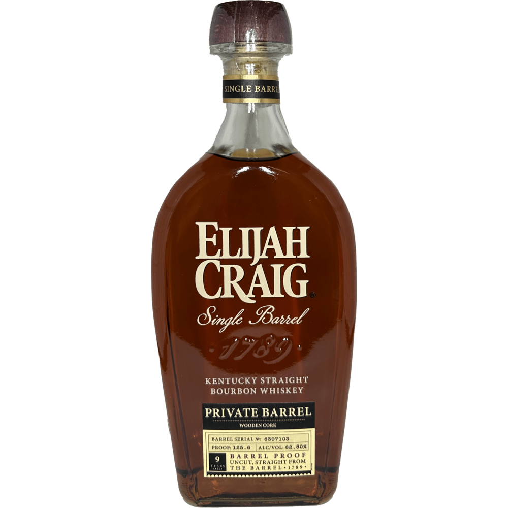 Elijah Craig Barrel Proof Wooden Cork Private Barrel 125.6 Proof - Available at Wooden Cork