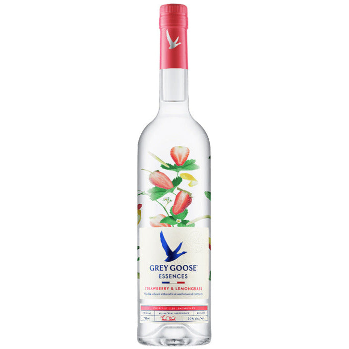 Grey Goose Strawberry & Lemongrass Flavored Vodka Essences - Available at Wooden Cork